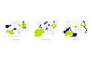 Distance learning virtual, an Education Illustration by Visual Generation