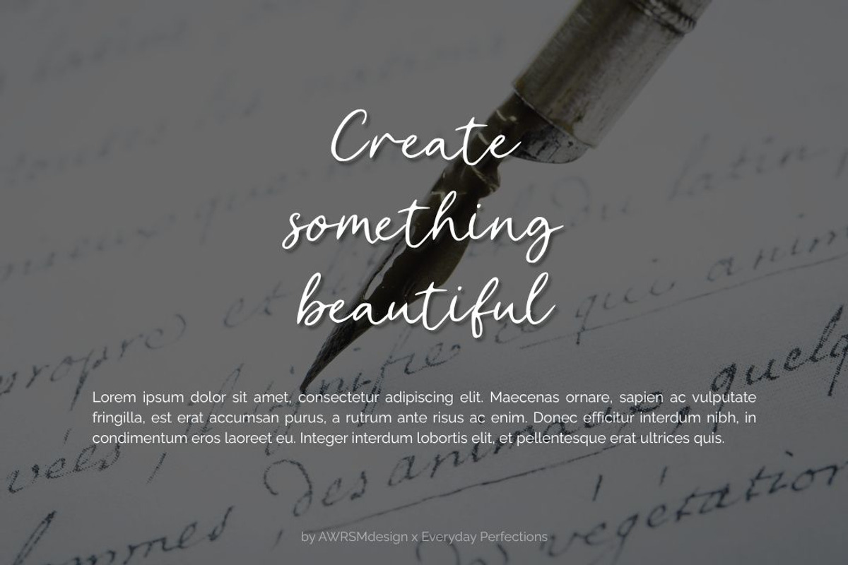 Scriptania | Hand Lettering Font, a Handwritten Font by Everyday Perfection (Photo 5 of 5)