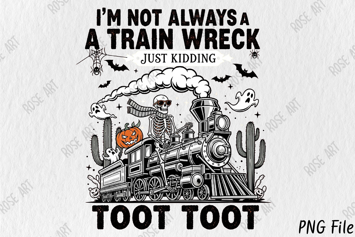 Halloween I'm Not Always A Trainwrec, an Illustration by Rose Art (Photo 1 of 5)