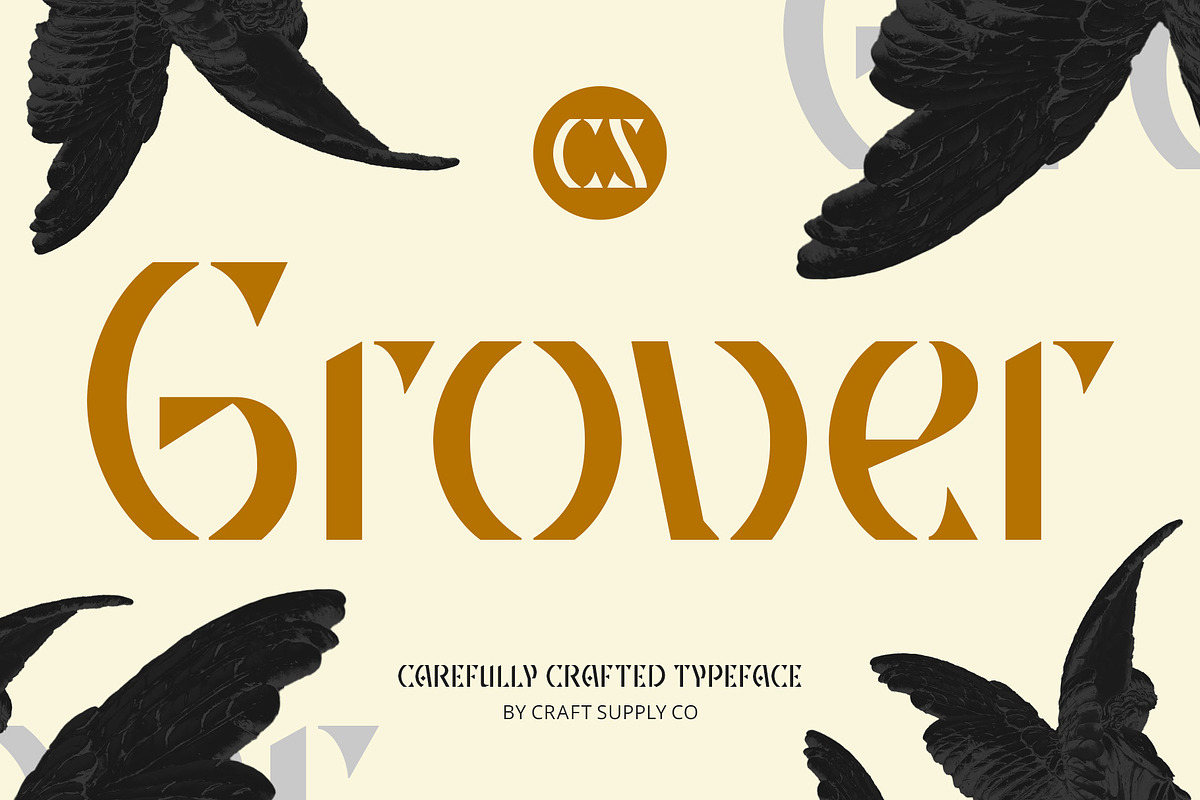 CS Grover – Display Font, a Sans Serif Font by Craft Supply Co. (Photo 1 of 8)