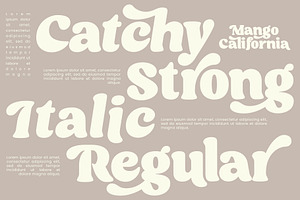 Mango California Serif Font