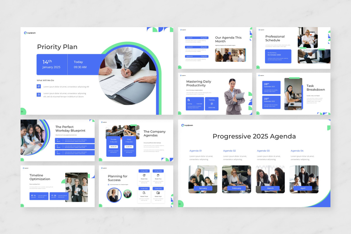 Corporate Schedule Slides, a Presentation Template by Antstheme (Photo 2 of 2)