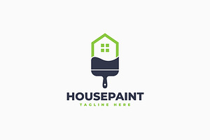 House Paint Logo Template, a Branding & Logo Template by Zeer Graphic