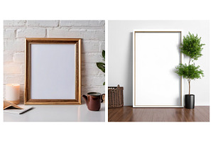 5 Frame Mockup With Free Space