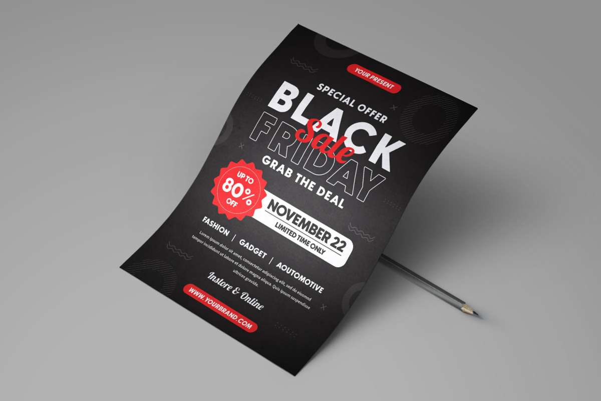 Black Friday Flyer, a Flyer Template by monogrph (Photo 3 of 4)