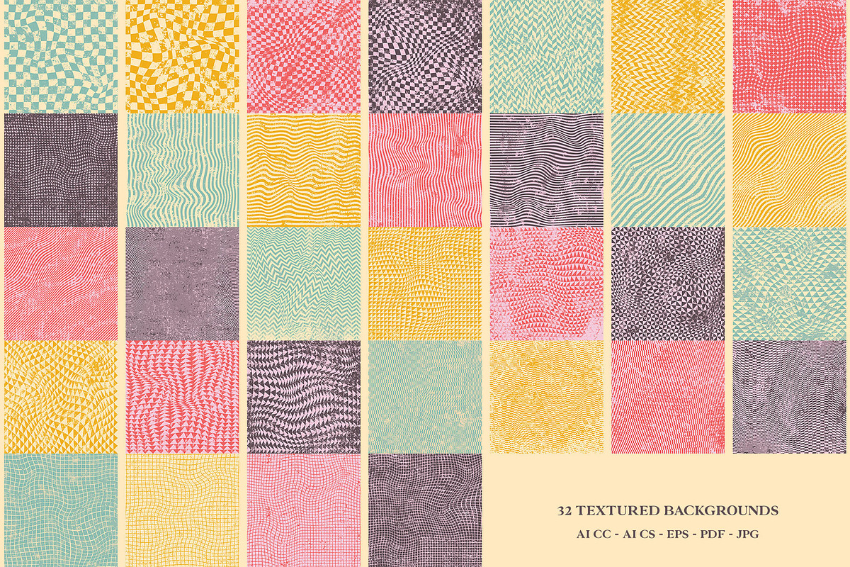 Groovy Pack - Backgrounds and Shapes, a Background Graphic by Pulpixel Design (Photo 7 of 15)