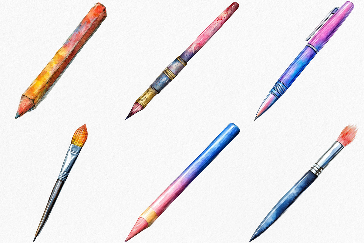 Brushes for Procreate Clipart, an Illustration by Canvas Craft (Photo 2 of 7)