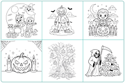 57 Halloween Activity Coloring Pages, a Seasonal Illustration by Nuvame Arts & Designs (Thumbnail 6 of 11)