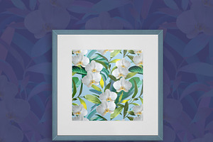 Summer Orchid Flower Patterns