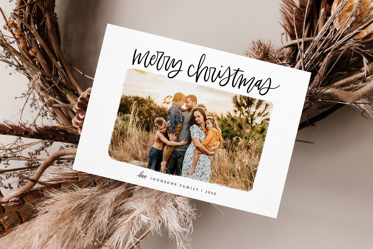 Christmas Card Template CD208, a Card Template by Salsal Design (Photo 4 of 4)