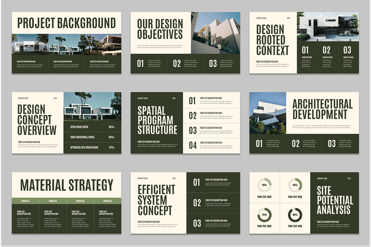 Architecture Concept Google Slides, a Presentation Template by Sixtemp (Photo 2 of 3)