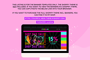 Neon Shop Banner Templates, a Shopify Template by SunshineStudioBoutique (Thumbnail 4 of 8)