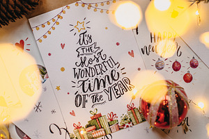 Hand-lettered New Year Text