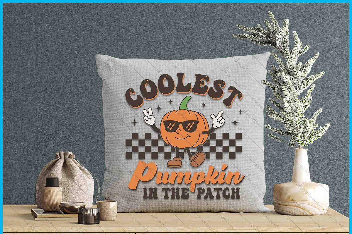 Groovy Coolest Pumpkin Halloween SVG, an Object Graphic by Creativeusart (Photo 4 of 4)