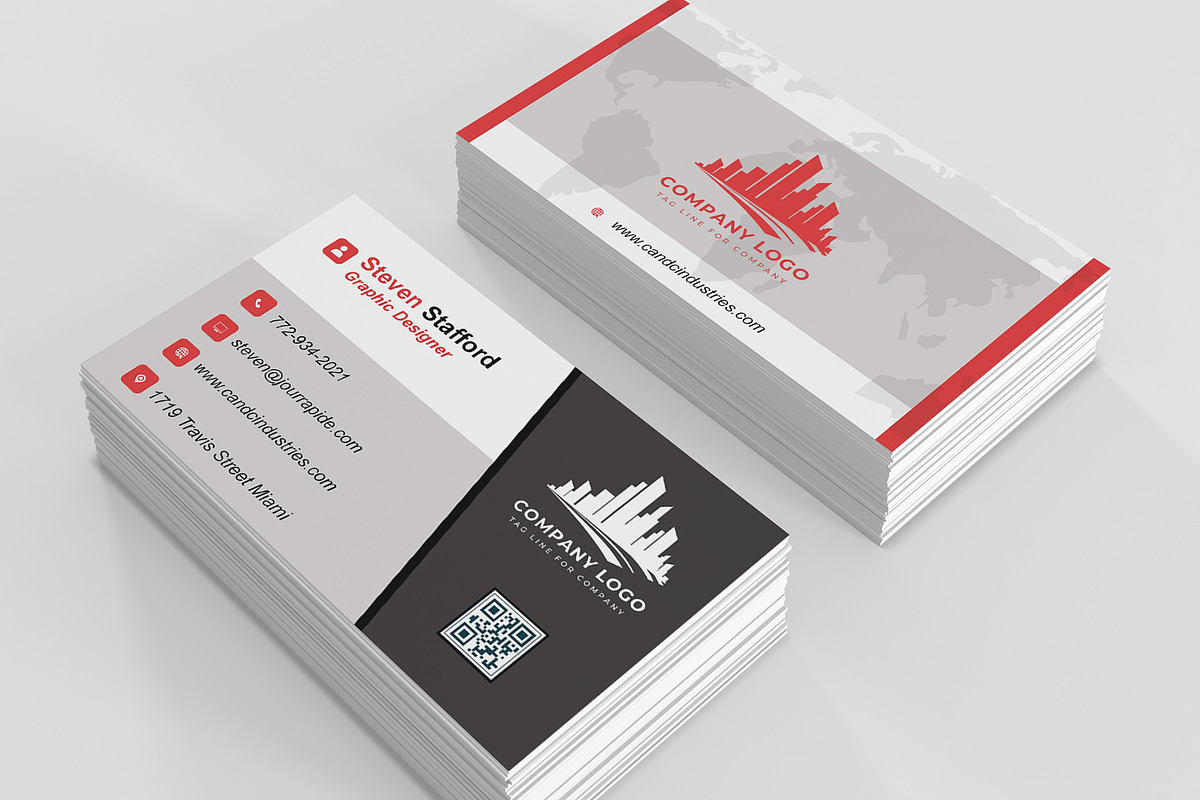 Modern Business Card Design Editable preview 4
