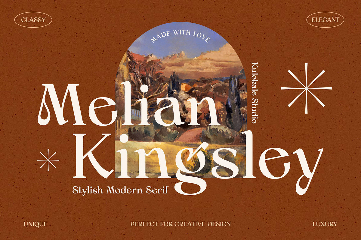 Melian Kingsley - Modern Serif, a Serif Font by Kulokale (Photo 1 of 12)