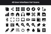 40 Interface Vol 1 - Glyph, a Solid Icon by Kmg Design (Thumbnail 2 of 2)