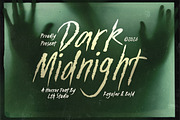 Dark Midnight – Horror Raw Brush, a Handwritten Font by Letterhend Studio (Thumbnail 1 of 9)
