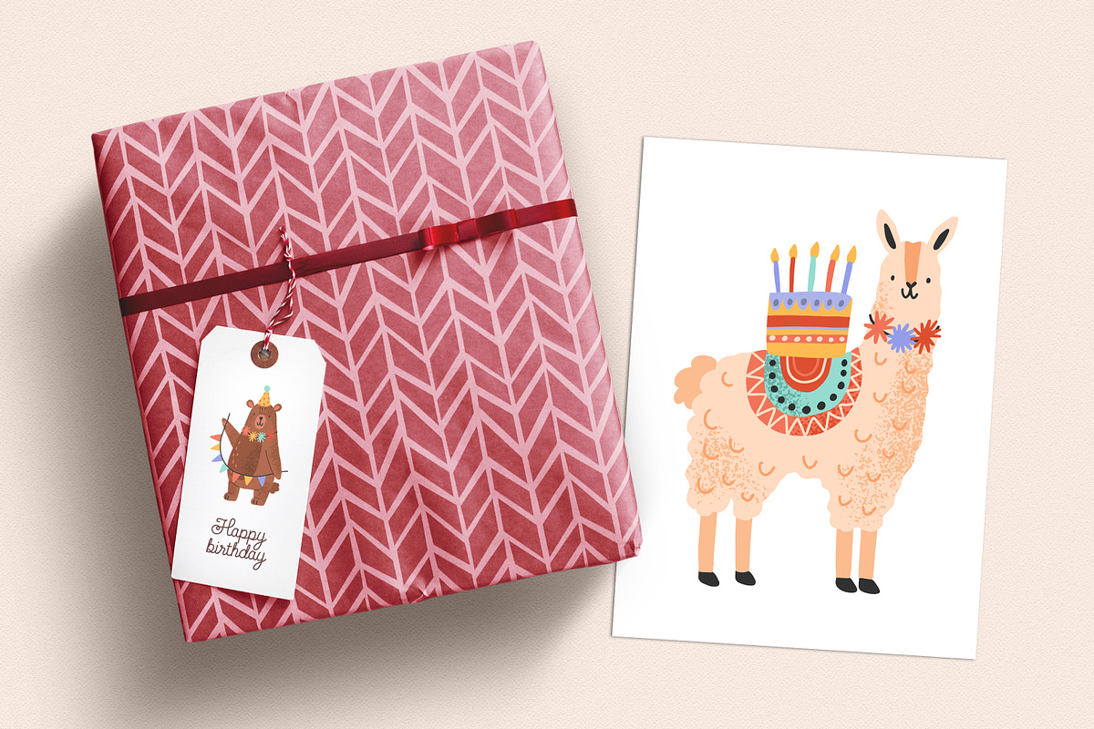 Cute animals with gifts, an Animal Illustration by Good Studio (Photo 4 of 4)