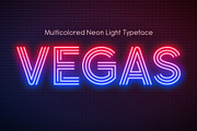 Realistic neon light alphabet, a Decorative Illustration by RevelStockart (Thumbnail 1 of 6)