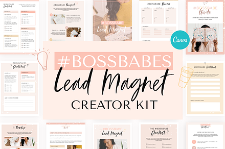 Lead Magnet Creator for Canva, a Magazine Template by My Social Boutique
