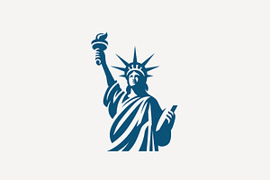 Liberty Statue Logo Illustration, a Branding & Logo Template by Signatoro
