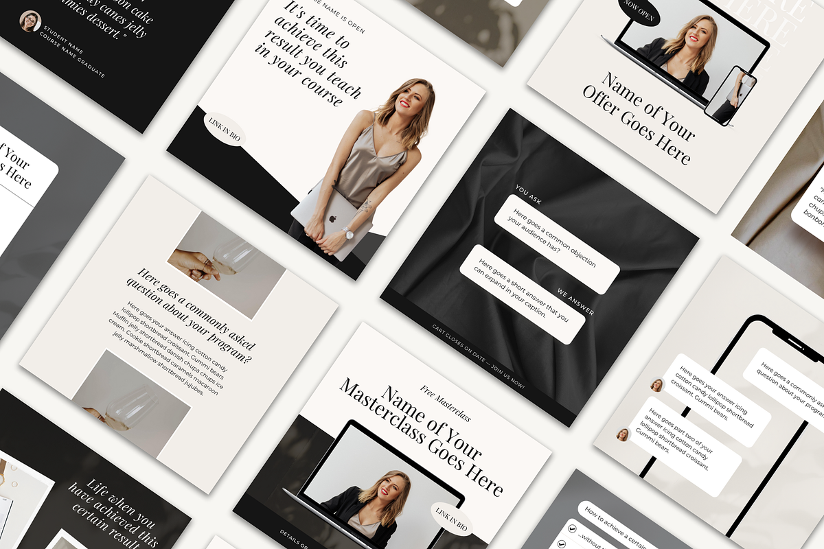 Instagram Post & Story Bundle Canva, a Social Media Template by Pixel & Flow (Photo 2 of 7)
