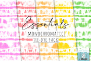 Monochromatic Tie Dye Pack, a Pattern Graphic by Lindy_doodle (Thumbnail 1 of 9)