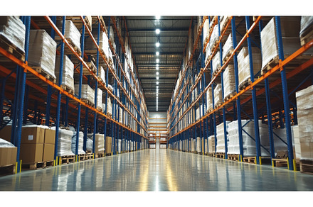 Modern Industrial Warehouse with, an Industrial Photo by tilialucida