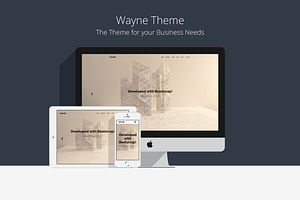 Wayne - Bootstrap HTML5 Theme