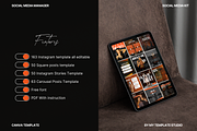 Black & Orange Social Media Template, a Social Media Template by My Template Studio (Thumbnail 4 of 19)