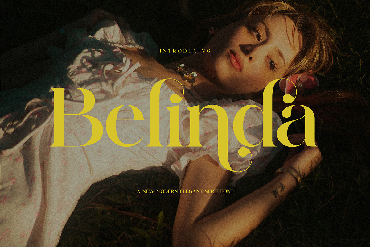 Belinda Modern Ligature Serif, a Serif Font by Alfinart (Photo 1 of 11)
