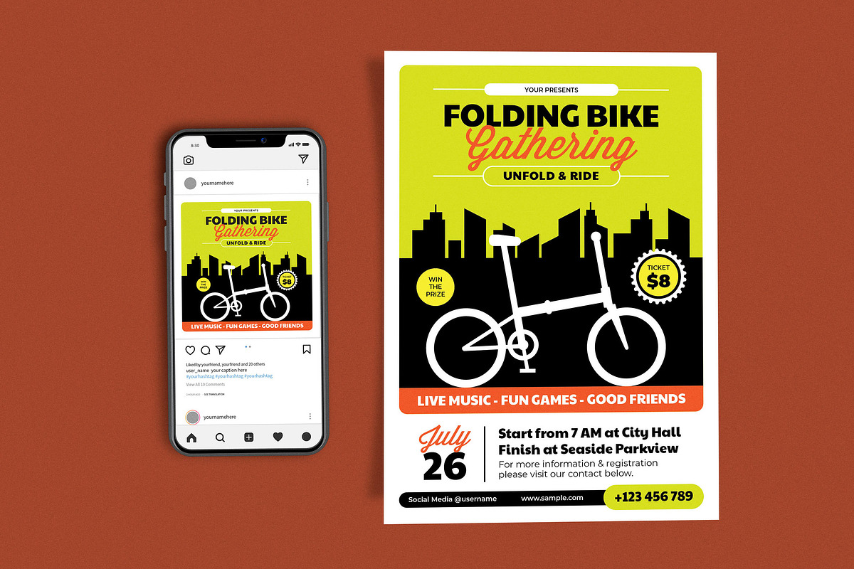 Folding Bike Gathering, a Flyer Template by Me55enjah Design (Photo 1 of 4)