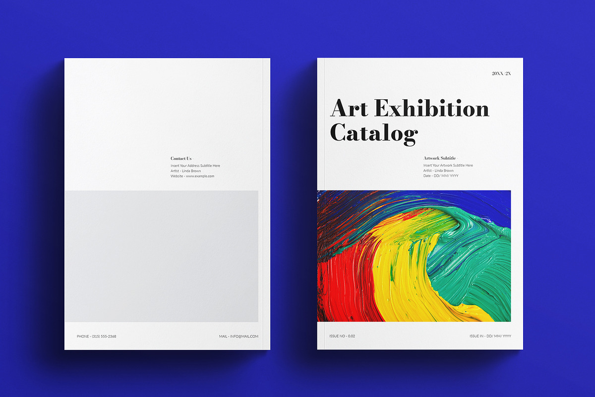 Art Exhibition Catalog Template, a Brochure Template by E-Type (Photo 7 of 7)
