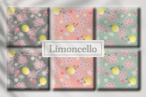 Limoncello, Luxury Lemon Pattern