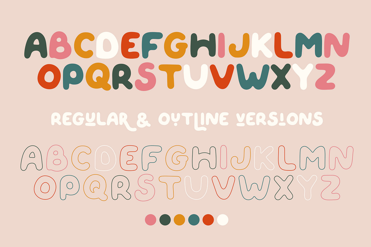 QUIRKY SPRING Playful Font Family preview 4