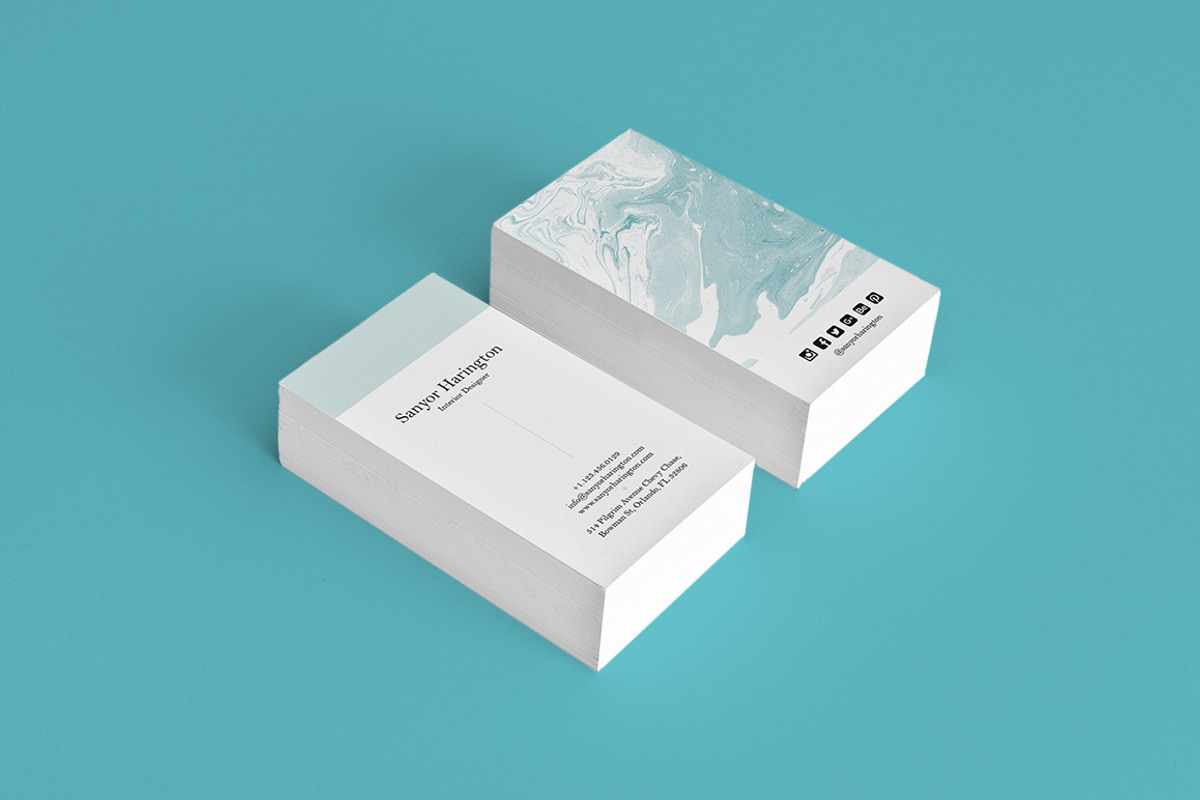 Modern Minimal Business Card, a Business Card Template by GraphicsEgg (Photo 2 of 3)
