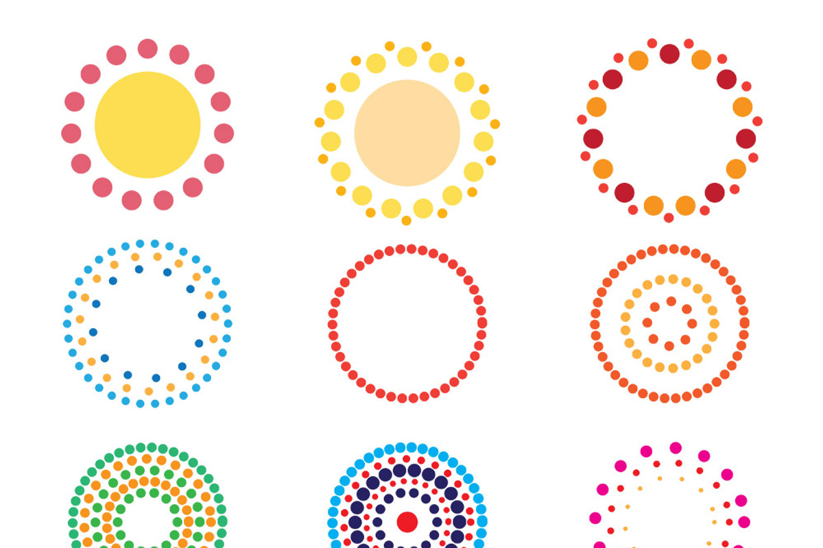 12 Dotted Circle Halftone, a Graphic by The Digital Download Shop (Photo 2 of 2)