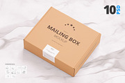 Shipping | Mailing Box Mock-up, a Cups & Container Mockup by WebAndCat (Thumbnail 1 of 16)