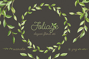 Foliage. Elegant floral set, an Illustration by NataliVA (Thumbnail 1 of 4)