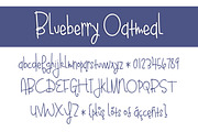 Blueberry Oatmeal, a Script Font by Brittney Murphy Design (Thumbnail 2 of 2)