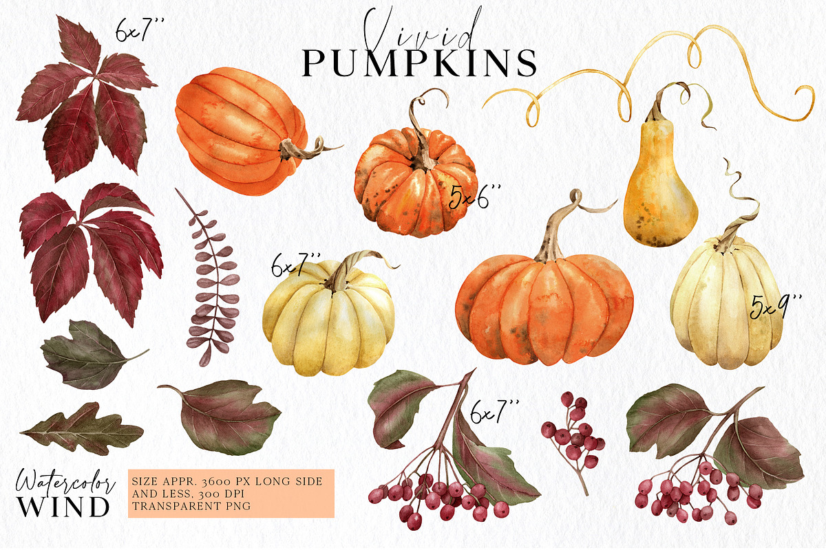 Ultimate Autumn Bundle Clipart, an Illustration by WatercolorWind (Photo 17 of 45)