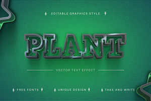 Stylish Green - Editable Text Effect