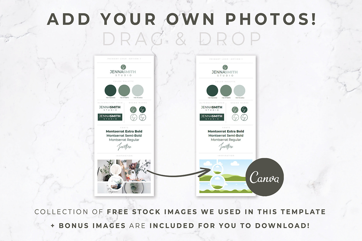 Brand Board Templates | Canva, a Presentation Template by Thirty One Palms Studio (Photo 3 of 7)