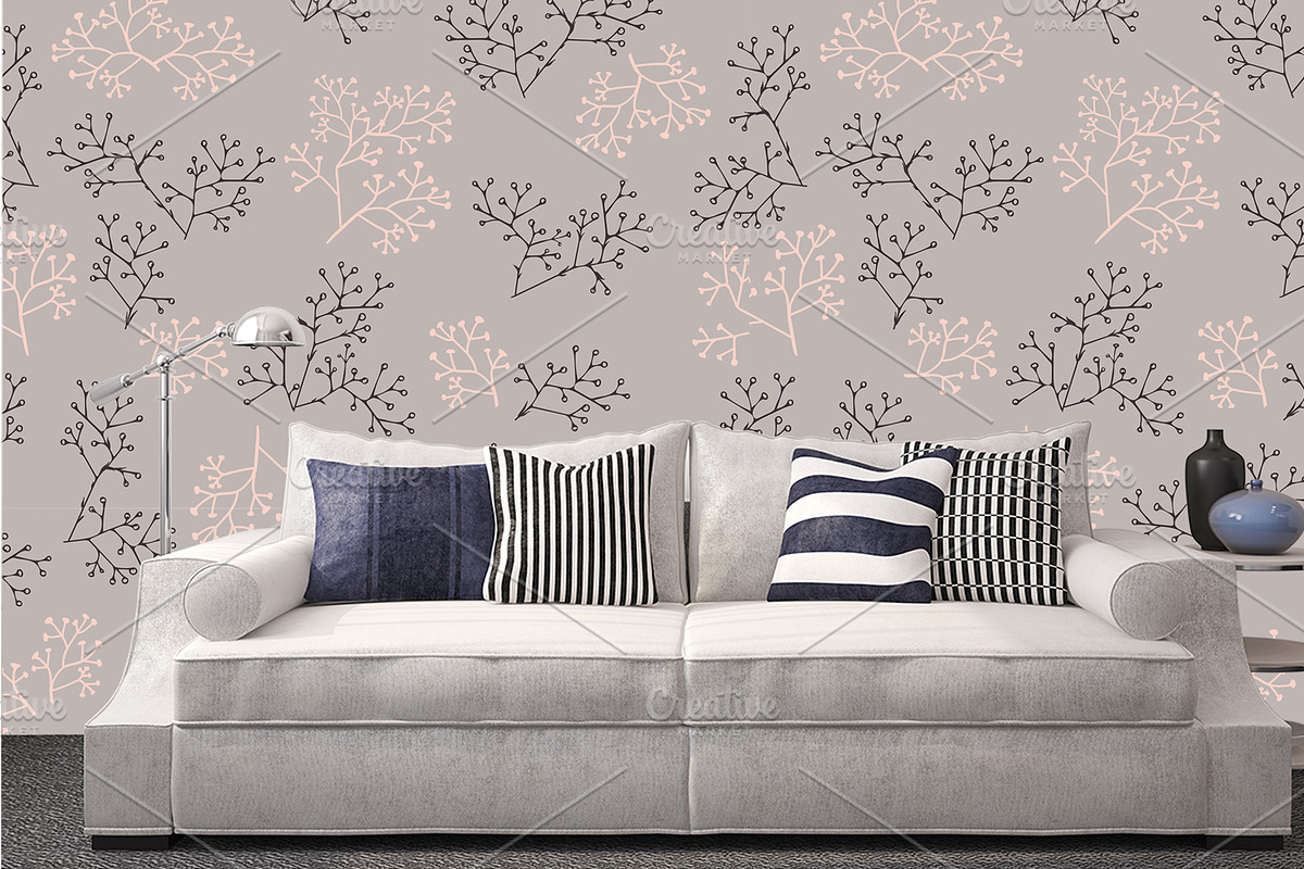 Blush Foliage, elegant patterns, a Pattern Graphic by NKTN graphics (Photo 9 of 10)