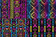 Neon Tribal Seamless Patterns, a Pattern Graphic by PrintablesByFranklyn (Thumbnail 3 of 6)