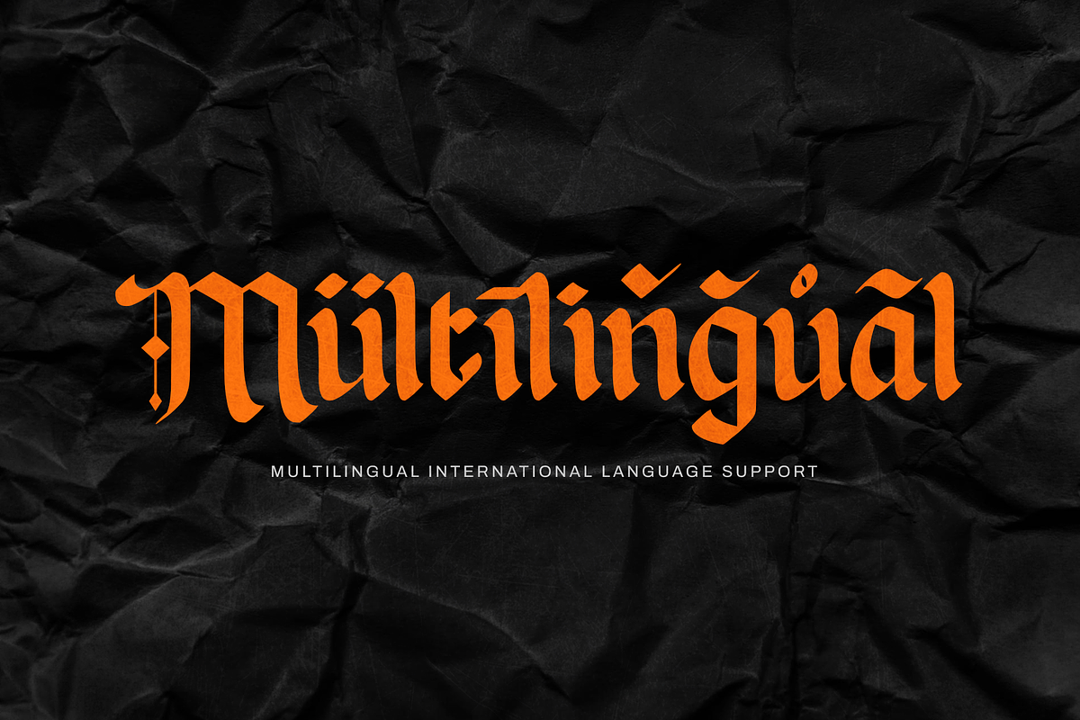 Ironfade - Blackletter Font, a Blackletter Font by themewarrior (Photo 8 of 10)
