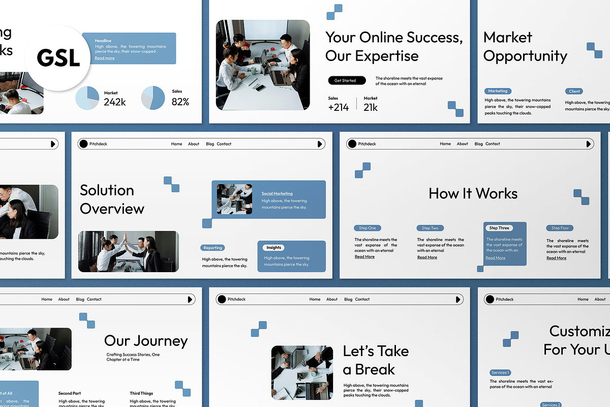 Online Store Manager Google Slide, a Presentation Template by graphicook (Photo 1 of 5)