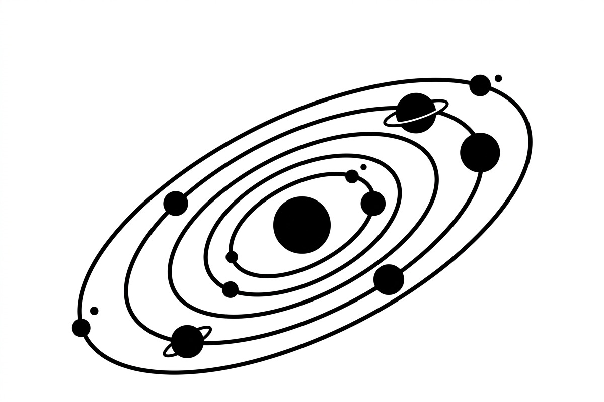 60 Planet Orbit Abstract Silhouette, an Empty State Illustration by Amazin_art (Photo 29 of 35)