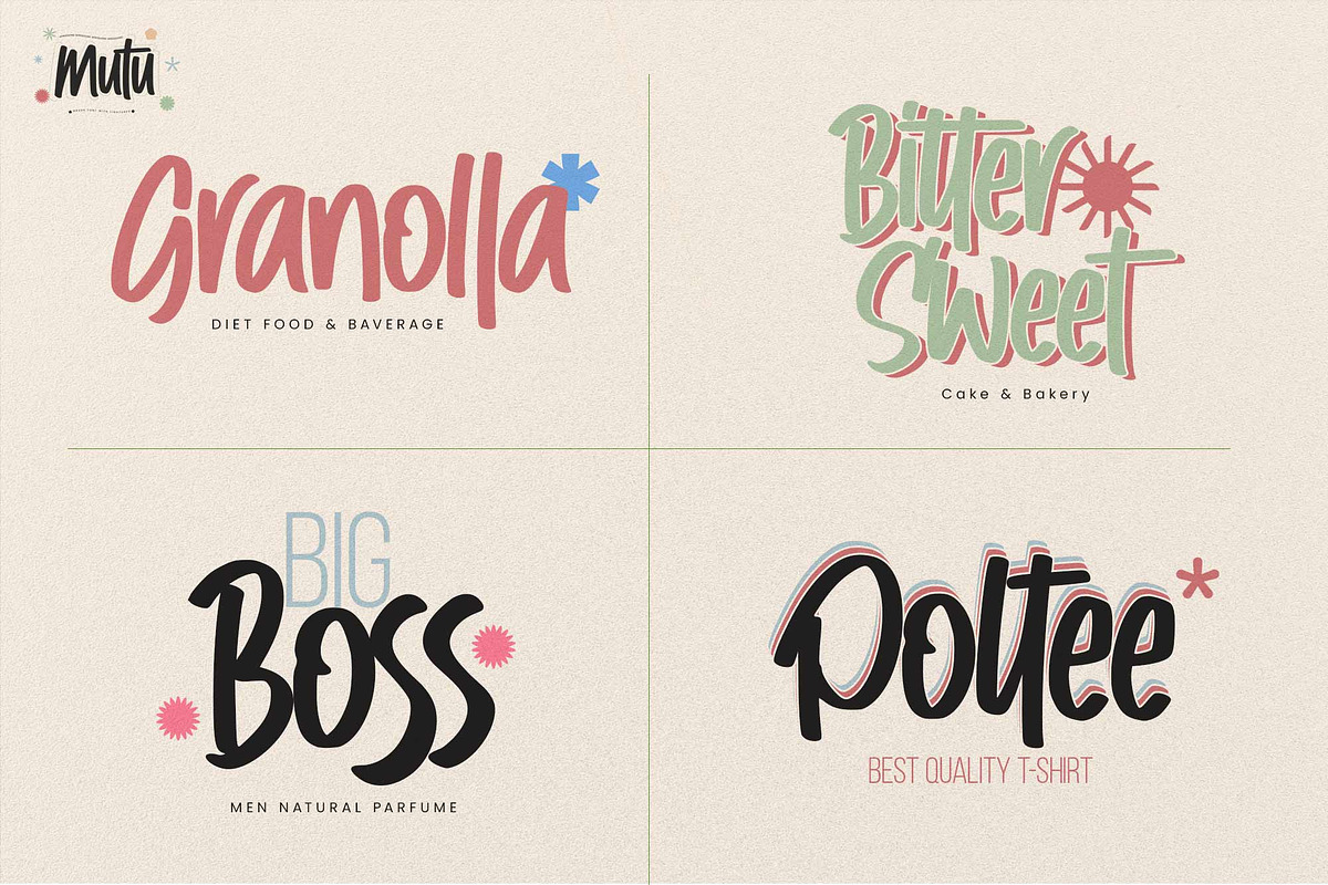 Mutu – Brush Font With Ligatures, a Handwritten Font by Gassstype (Photo 8 of 8)